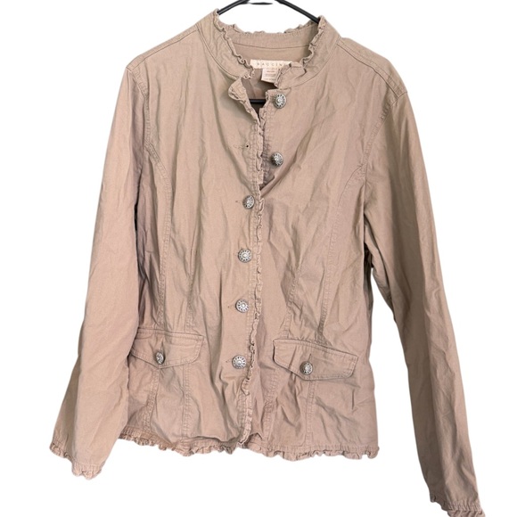 Baccini Jackets & Blazers - plus Women's Tan Jacket Baccini 18/20